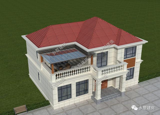 農(nóng)村二層別墅設(shè)計(jì)圖，漂亮經(jīng)濟(jì)又實(shí)用，農(nóng)村建房二層就是很好的選擇