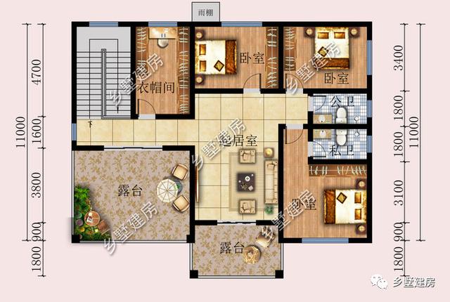 農(nóng)村二層別墅設(shè)計(jì)圖，漂亮經(jīng)濟(jì)又實(shí)用，農(nóng)村建房二層就是很好的選擇