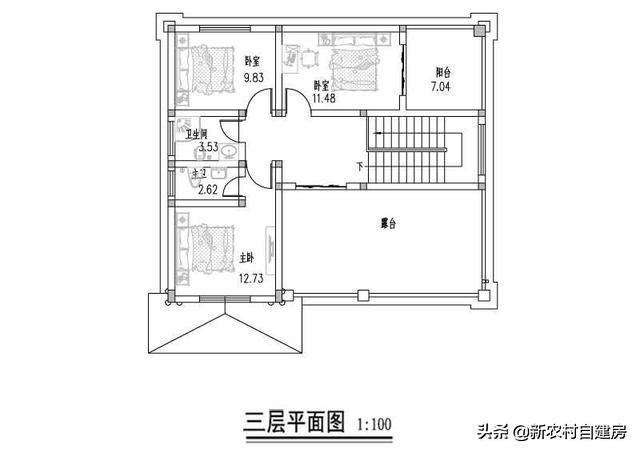 小面寬別墅設計圖，三層歐式自建房，外觀簡約大氣、是農(nóng)村建房不錯的選擇，讓我們一起來看一下吧！