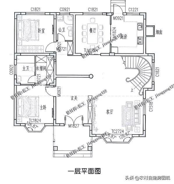 5款帶露臺(tái)設(shè)計(jì)圖的農(nóng)村別墅圖紙，這樣的別墅美景，實(shí)在是一種享受
