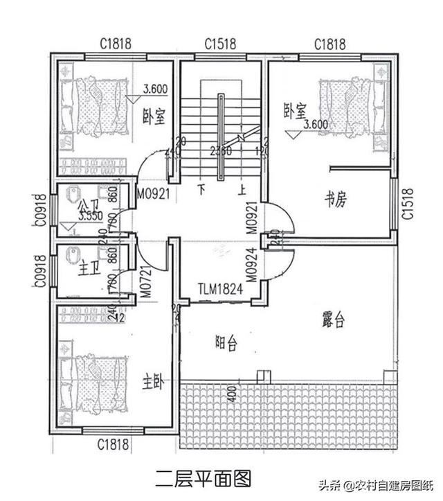 5款帶露臺(tái)設(shè)計(jì)圖的農(nóng)村別墅圖紙，這樣的別墅美景，實(shí)在是一種享受