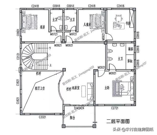 5款帶露臺(tái)設(shè)計(jì)圖的農(nóng)村別墅圖紙，這樣的別墅美景，實(shí)在是一種享受