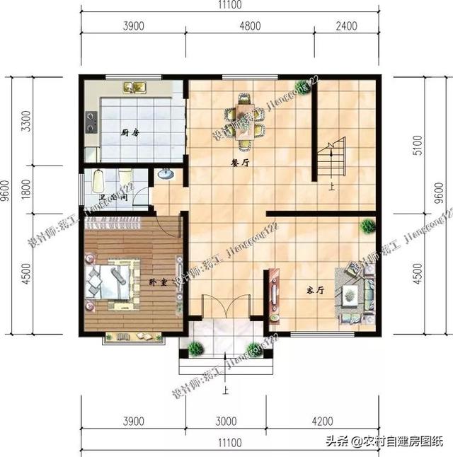 5款帶露臺(tái)設(shè)計(jì)圖的農(nóng)村別墅圖紙，這樣的別墅美景，實(shí)在是一種享受