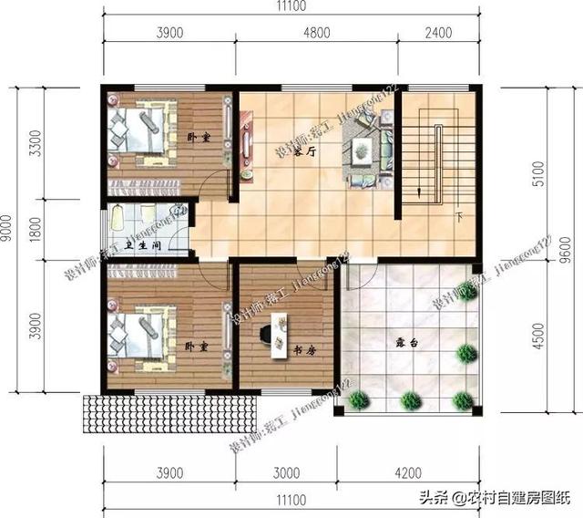 5款帶露臺的農(nóng)村別墅設計圖，這幾款別墅戶型，都帶有露臺，不管是住家還是度假都值得借鑒。