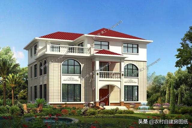 5款帶露臺的農(nóng)村別墅設計圖，這幾款別墅戶型，都帶有露臺，不管是住家還是度假都值得借鑒。