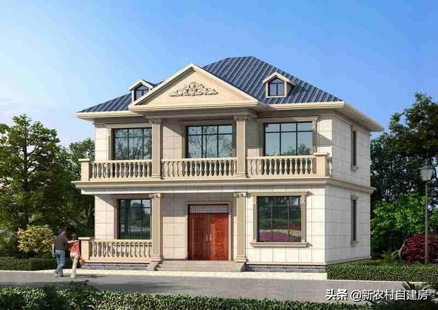 面寬12米農(nóng)村別墅設(shè)計圖，外觀簡約大氣，造價經(jīng)濟實惠，是農(nóng)村建房的典范！
