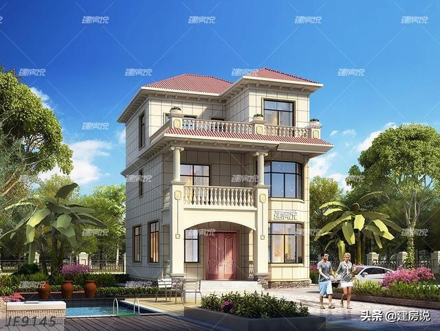 5款三層農村別墅設計圖，建一棟外觀耐看，布局大氣的別墅