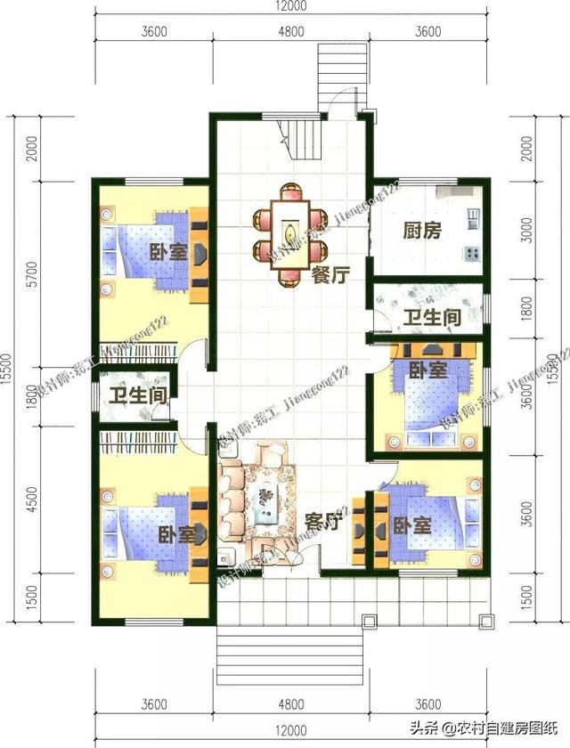 2024年7棟最新一層農(nóng)村別墅設(shè)計(jì)圖，有豪華范的，有實(shí)用派的，有你喜歡的嗎？