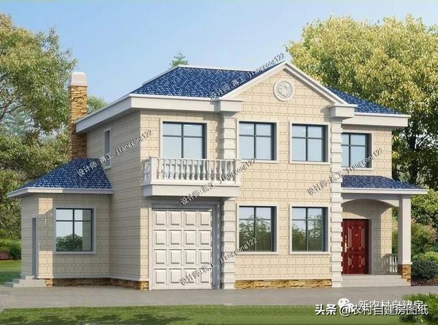 4款帶車(chē)庫(kù)的二層別墅設(shè)計(jì)圖，在農(nóng)村建房戶(hù)型中，建的最多的還是經(jīng)濟(jì)實(shí)用的二層別墅，面積不需要太大，功能要齊全，堂屋、車(chē)庫(kù)、