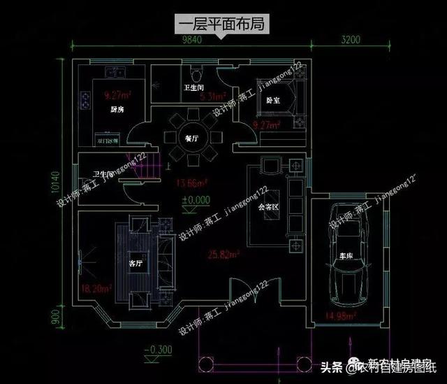 4款帶車(chē)庫(kù)的二層別墅設(shè)計(jì)圖，在農(nóng)村建房戶(hù)型中，建的最多的還是經(jīng)濟(jì)實(shí)用的二層別墅，面積不需要太大，功能要齊全，堂屋、車(chē)庫(kù)、