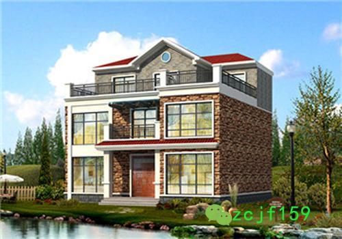 二層半鄉(xiāng)村別墅設(shè)計圖，外觀大氣豪華，怎么不叫鄰居羨慕嫉妒恨！