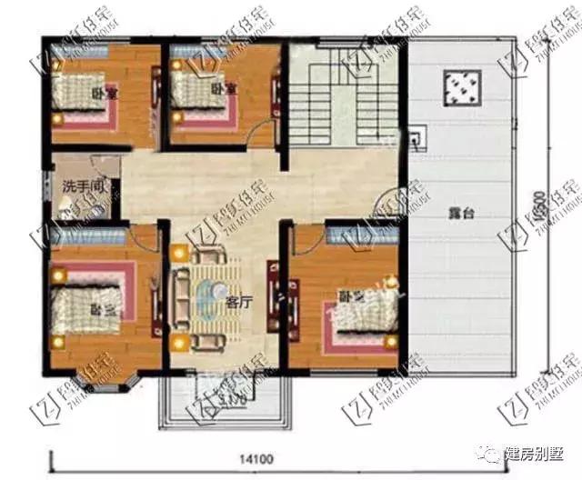 兩款簡單實用帶柴火房農(nóng)村自建房設(shè)計圖，房子建的再漂亮，很多人也不忘記給弄個土灶方便家里老人使用。