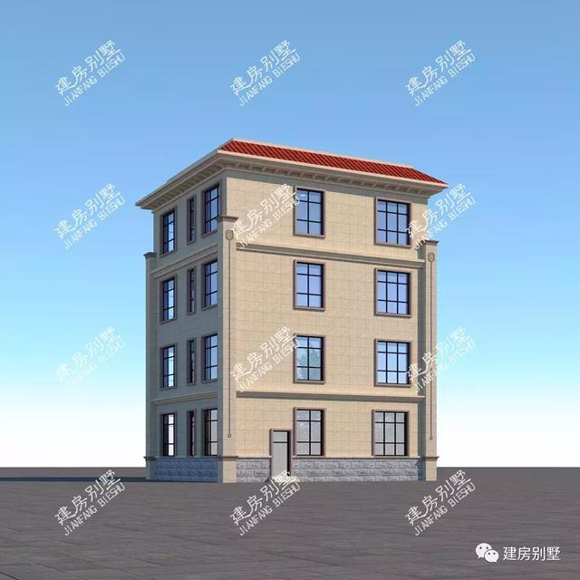 南北通透設(shè)計(jì)的四層農(nóng)村別墅設(shè)計(jì)圖，主體40多萬，因?yàn)楝F(xiàn)在各種建房材料價(jià)格上漲較多，算是很經(jīng)濟(jì)的了。