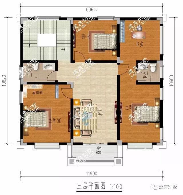 南北通透設(shè)計(jì)的四層農(nóng)村別墅設(shè)計(jì)圖，主體40多萬，因?yàn)楝F(xiàn)在各種建房材料價(jià)格上漲較多，算是很經(jīng)濟(jì)的了。