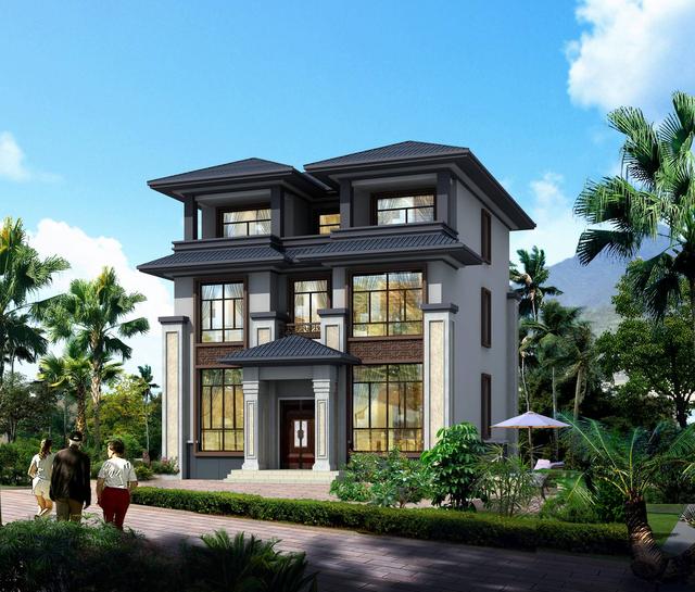 最受歡迎的四套自建中式別墅設(shè)計圖，新中式原來這么美，怪不得那么多人建，心動了！