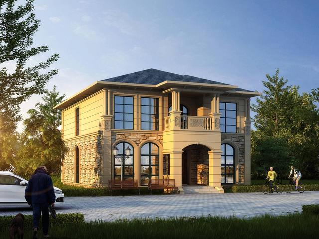 占地150平實(shí)力派二層別墅設(shè)計(jì)圖，細(xì)節(jié)講究，造型雅致