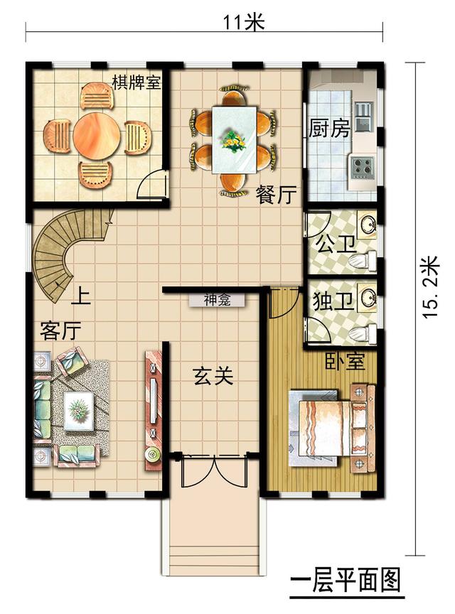占地150平實(shí)力派二層別墅設(shè)計(jì)圖，細(xì)節(jié)講究，造型雅致