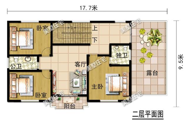 現(xiàn)代時尚農(nóng)村自建三層別墅設(shè)計圖，建在村里絕對是風(fēng)景線！