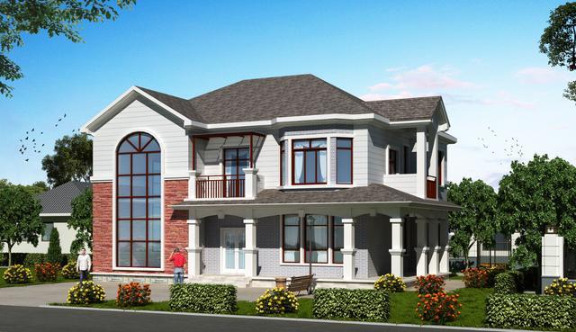 農(nóng)村自建二層別墅設(shè)計圖，5室1廳，內(nèi)部很寬敞，外觀很漂亮?；氐睫r(nóng)村老家來居住養(yǎng)老，真的很不錯。