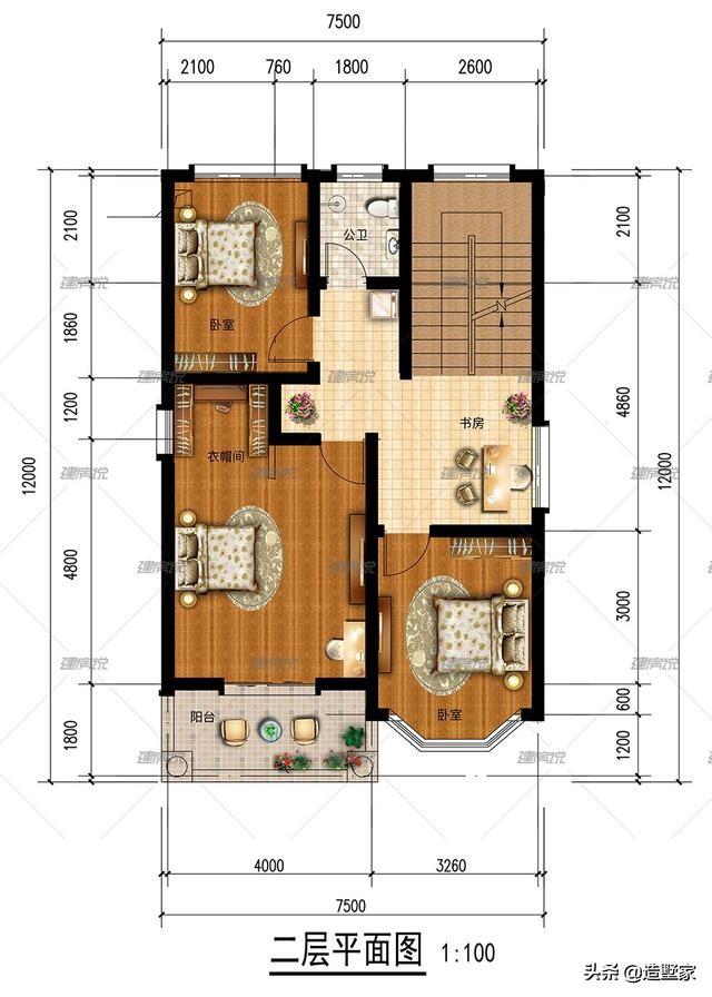 5套小面積農(nóng)村別墅設(shè)計(jì)圖，在老家建房不需要多大氣，建個(gè)小面積的，造價(jià)不高，也經(jīng)濟(jì)適用！