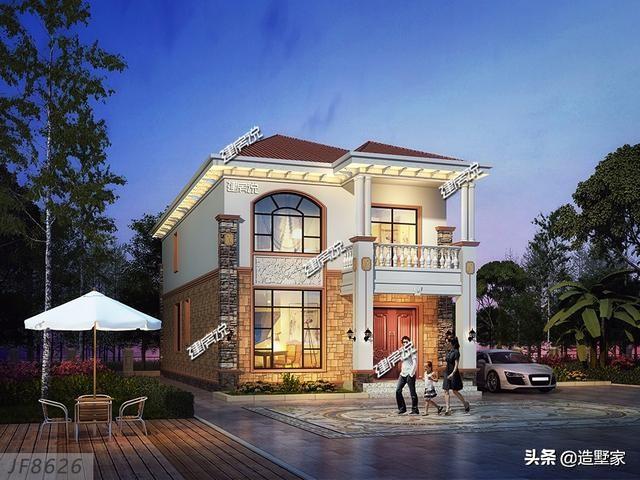 5套小面積農(nóng)村別墅設(shè)計(jì)圖，在老家建房不需要多大氣，建個(gè)小面積的，造價(jià)不高，也經(jīng)濟(jì)適用！