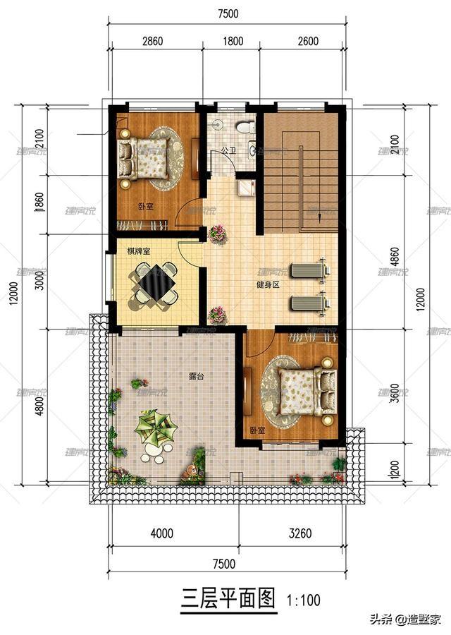 5套小面積農(nóng)村別墅設(shè)計(jì)圖，在老家建房不需要多大氣，建個(gè)小面積的，造價(jià)不高，也經(jīng)濟(jì)適用！