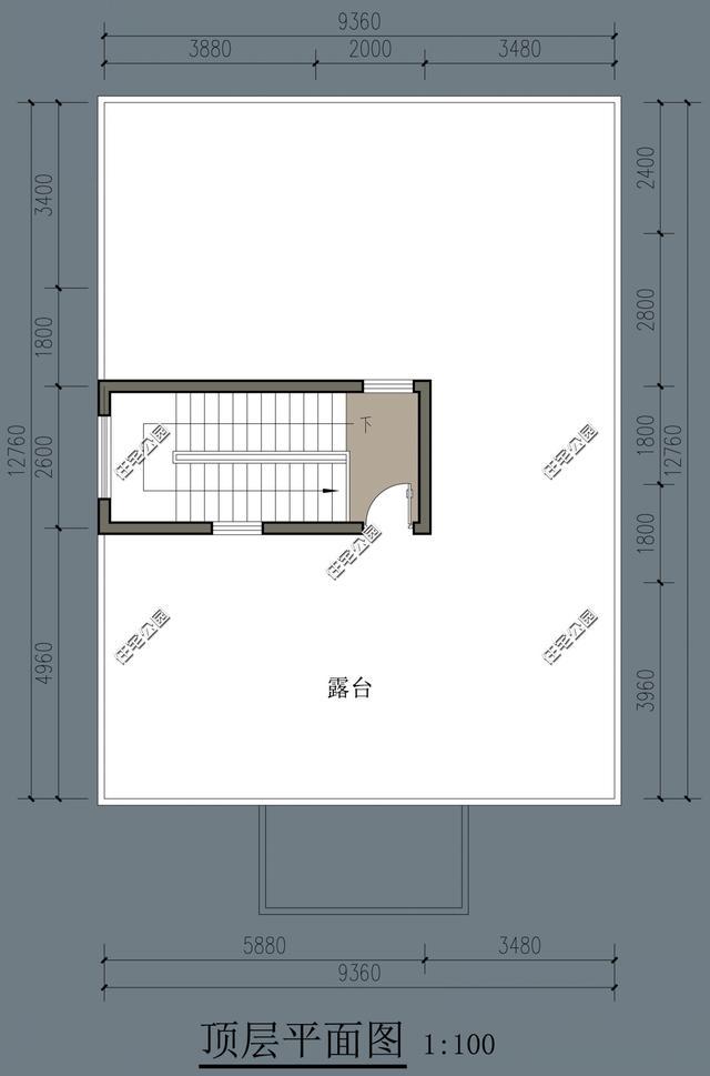 平頂屋二層農(nóng)村自建房設(shè)計圖，農(nóng)村自建房已經(jīng)沒多少人做平屋頂了，可為啥李先生卻鐵了心要蓋？