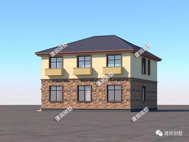 9款兩層自建房戶型，開間都是12米，每一款戶型的外觀和布局都非常好