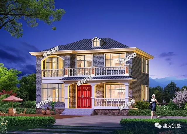 9款兩層自建房戶型，開間都是12米，每一款戶型的外觀和布局都非常好