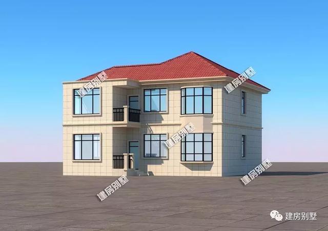 9款兩層自建房戶型，開間都是12米，每一款戶型的外觀和布局都非常好