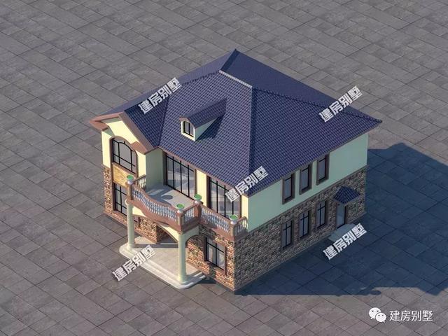 9款兩層自建房戶型，開間都是12米，每一款戶型的外觀和布局都非常好