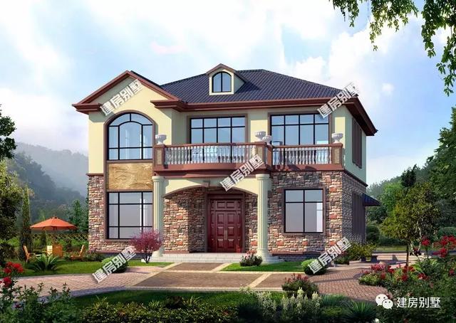 9款兩層自建房戶型，開間都是12米，每一款戶型的外觀和布局都非常好