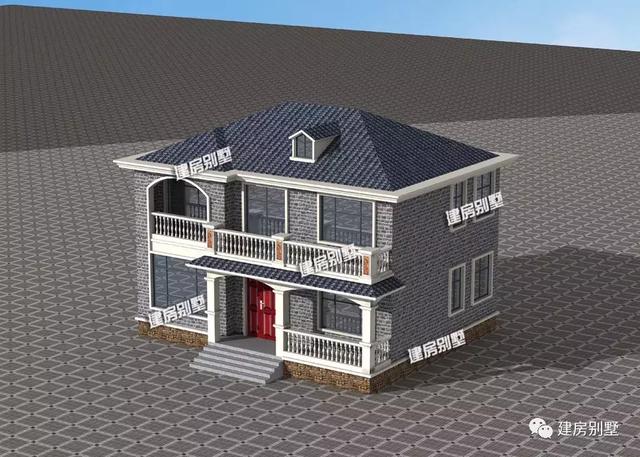 9款兩層自建房戶型，開間都是12米，每一款戶型的外觀和布局都非常好