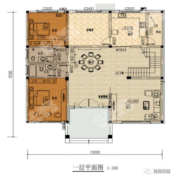 2棟開間13米多的三層別墅設(shè)計(jì)圖，每一款都特點(diǎn)鮮明