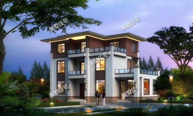 推薦一款非常時尚大氣的別墅設計圖，建在村里絕對是風景線！