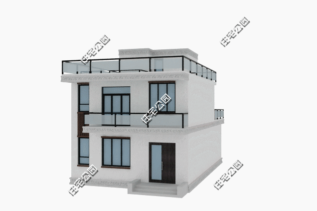 現(xiàn)代風平屋頂小別墅，滿足你對生活的所有向往