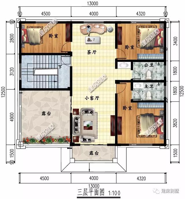 兩棟自建房設(shè)計(jì)圖，外觀和布局都非常好，老家這樣建房子倍兒有面子