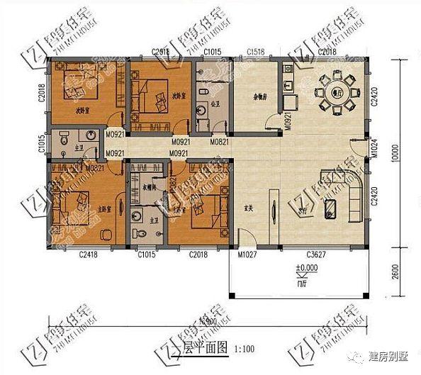 簡(jiǎn)單實(shí)用的一層農(nóng)村自建房設(shè)計(jì)圖，外觀漂亮，布局實(shí)用，造價(jià)低
