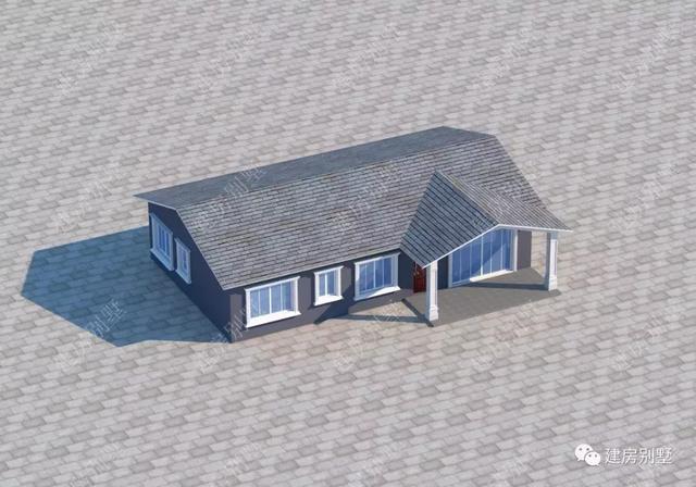 簡(jiǎn)單實(shí)用的一層農(nóng)村自建房設(shè)計(jì)圖，外觀漂亮，布局實(shí)用，造價(jià)低