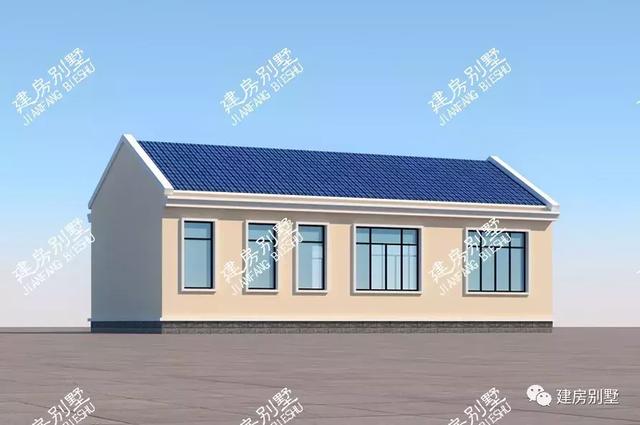 簡(jiǎn)單實(shí)用的一層農(nóng)村自建房設(shè)計(jì)圖，外觀漂亮，布局實(shí)用，造價(jià)低