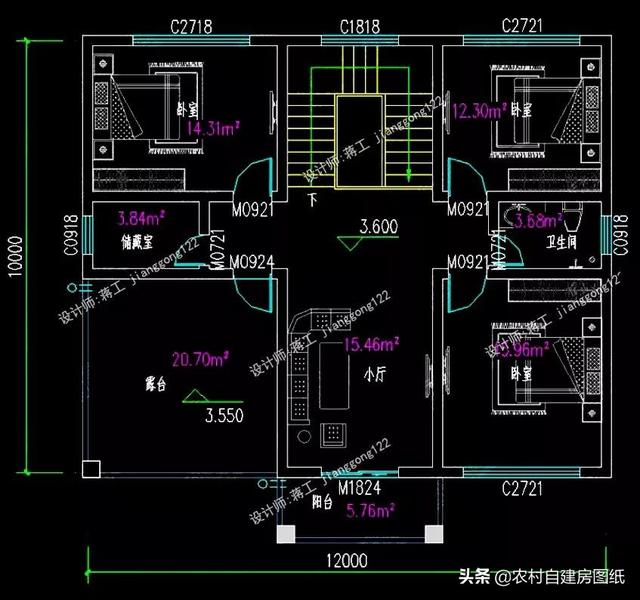 最實(shí)用的二層農(nóng)村別墅設(shè)計(jì)，室內(nèi)非常實(shí)用，造價(jià)也不高