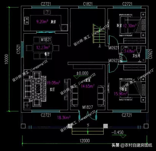 最實(shí)用的二層農(nóng)村別墅設(shè)計(jì)，室內(nèi)非常實(shí)用，造價(jià)也不高