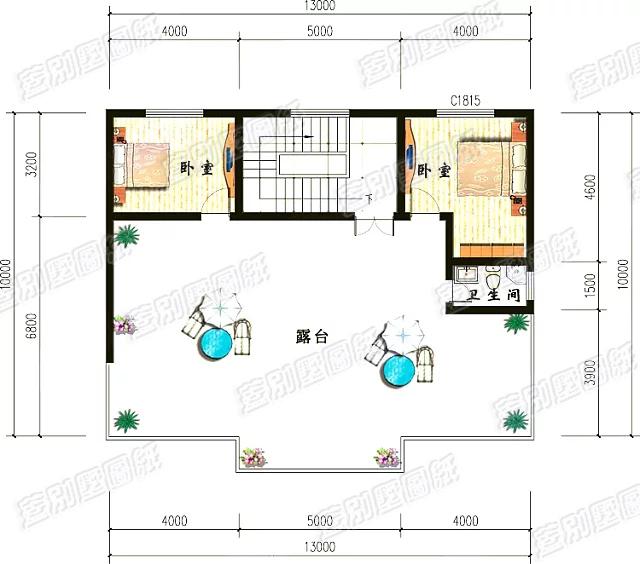 三層簡(jiǎn)單農(nóng)村自建房設(shè)計(jì)戶(hù)型，13×10米造價(jià)35萬(wàn)，外觀(guān)簡(jiǎn)潔大氣