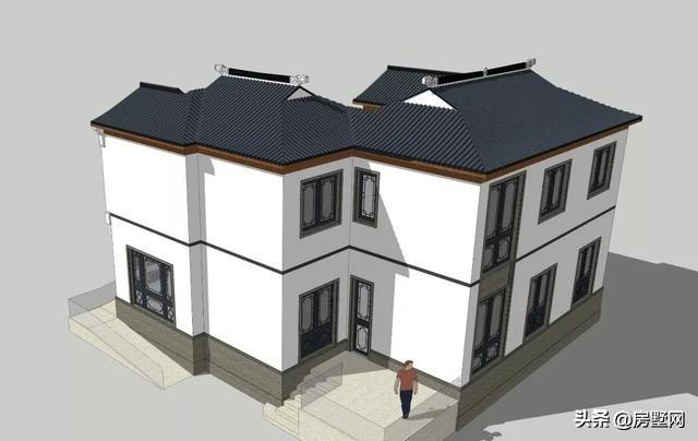 二層新中式別墅設(shè)計圖，滿足你的中式情懷。今天給大家?guī)淼恼且惶缀喖s的兩層新中式別墅設(shè)計案例。