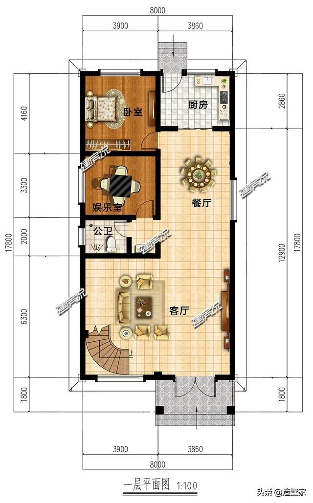 5套小面積農(nóng)村別墅設(shè)計(jì)圖，造價(jià)不高，也經(jīng)濟(jì)適用！家里人口不多的，可以挑選幾套小面積的別墅！