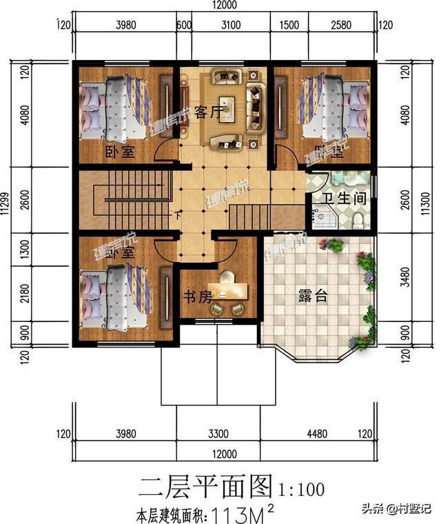 5套二層小別墅設(shè)計(jì)圖，造價(jià)20萬左右，看完收藏了！