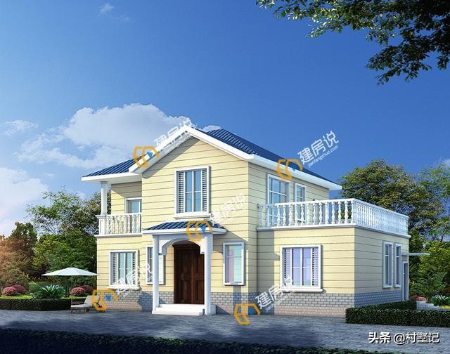 5套二層小別墅設(shè)計(jì)圖，造價(jià)20萬左右，看完收藏了！