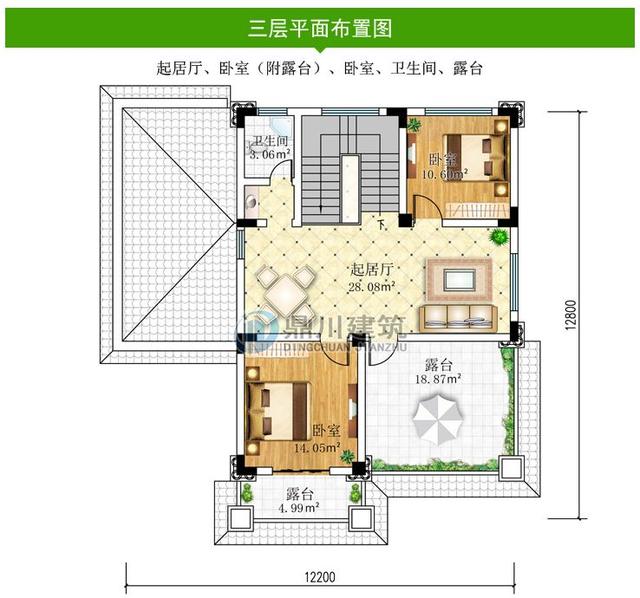 8款復(fù)式農(nóng)村別墅設(shè)計(jì)圖，開(kāi)間是農(nóng)村最常見(jiàn)的12米面寬，看了肯定喜歡！