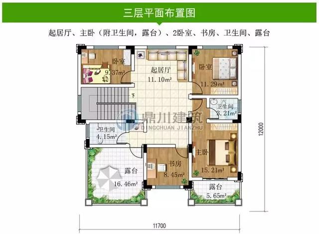 8款復(fù)式農(nóng)村別墅設(shè)計(jì)圖，開(kāi)間是農(nóng)村最常見(jiàn)的12米面寬，看了肯定喜歡！