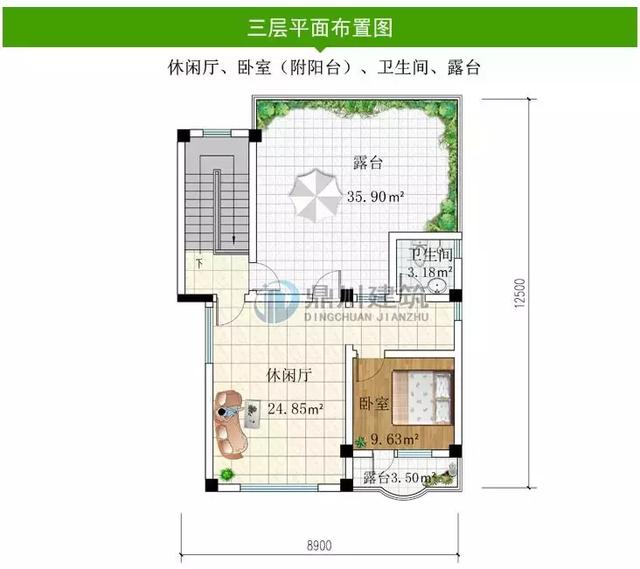 8款復(fù)式農(nóng)村別墅設(shè)計(jì)圖，開(kāi)間是農(nóng)村最常見(jiàn)的12米面寬，看了肯定喜歡！